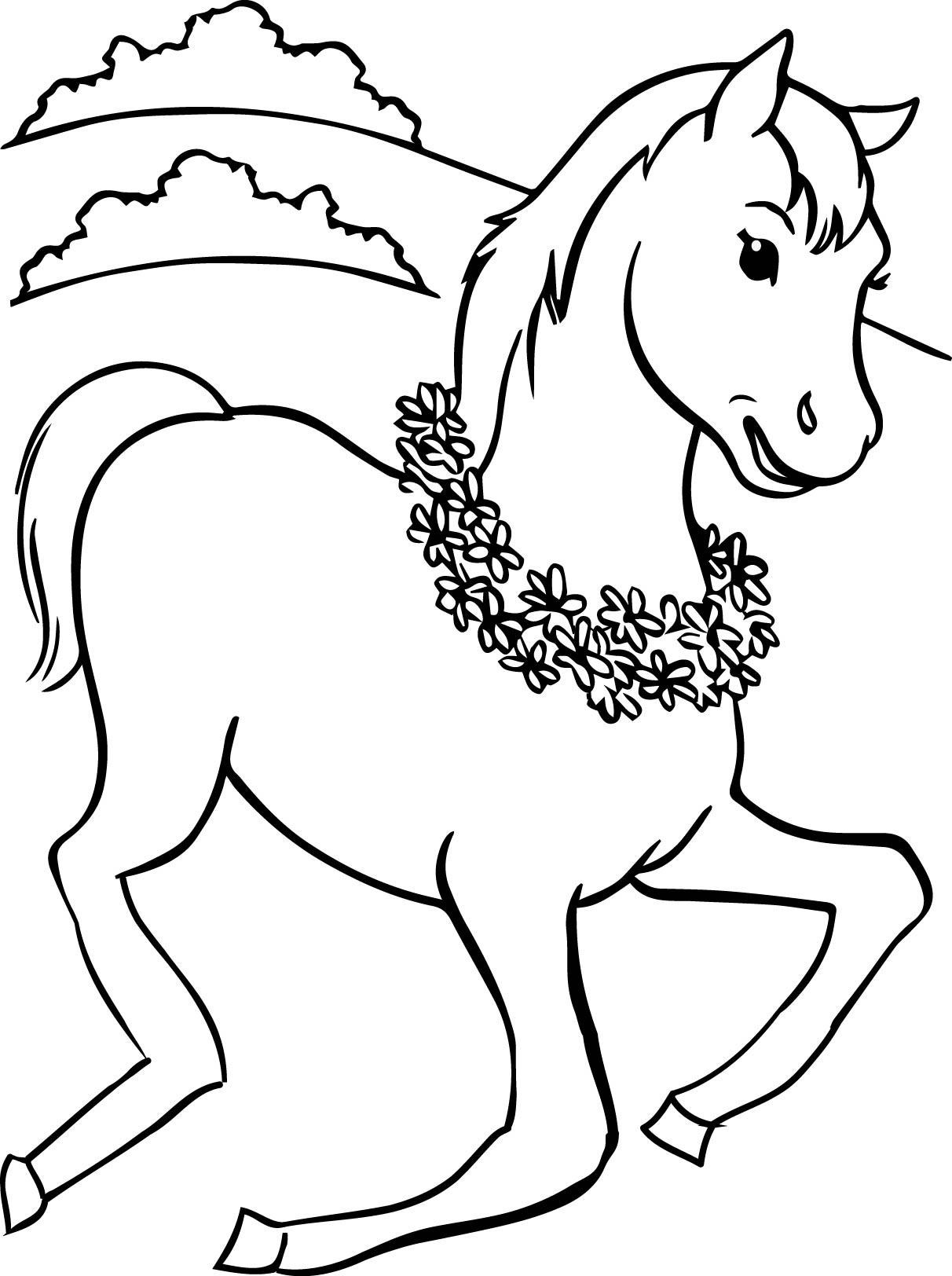 Раскраски лошадки для девочек